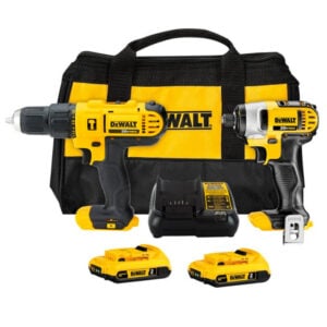 Taladro Percutor 20v MAX + Atornillador Impacto + 2 Baterías