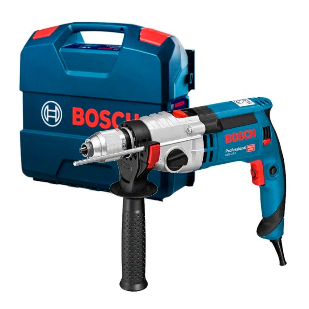 Taladro Percutor Bosch GSB 24-2 V.V.R. L-Boxx 1/2 1100W - Vultec