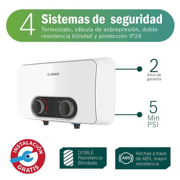 Rapiducha Eléctrica Bosch Advanced Ewi 5.5 Kw - Imagen 3