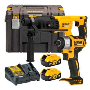 Combo Rotomartillo + Impacto Dewalt 20v DCK260D1P1T