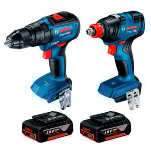 Taladro Percutor GSB 18V-50 Bosch + Llave de Impacto + 2 Bat