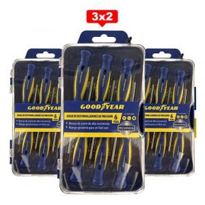 Destornilladores Puntas Precisión Goodyear Set 6 Piezas 3X2