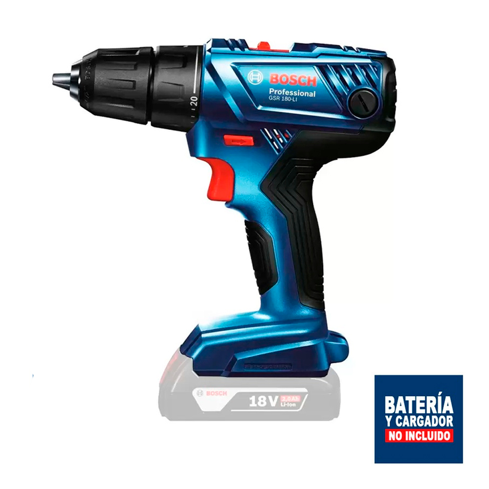 Taladro Atornillador percutor a Batería Bosch GSB 180-LI, 18V