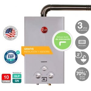 Rheem Terma A Gas Tiro Forzado 10 L Gn
