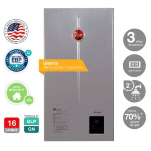 Rheem Terma A Gas Tiro Natural 16 L Glp