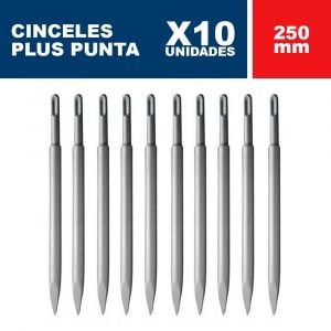 Bosch Cincel Plus Punta Bosch 250 mm Caja por 10 ECO