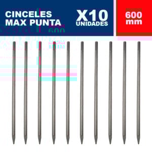 Cinceles de Punta Bosch Max Eco 600 mm Caja x10 un