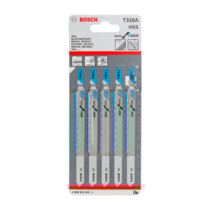 Sierra de Calar Bosch T318Ax5 HSS Recto Fino Básico Metal