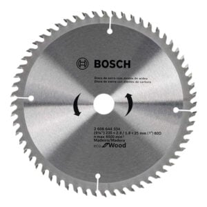 Disco Sierra Circular 9 1/4" Bosch Eco for Wood 60 Dientes