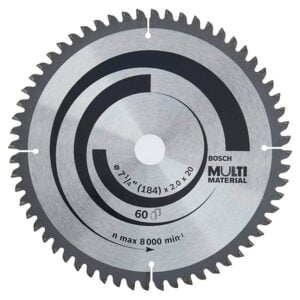 Bosch Disco Sierra Circular 7-1/4"X 60D Multimaterial