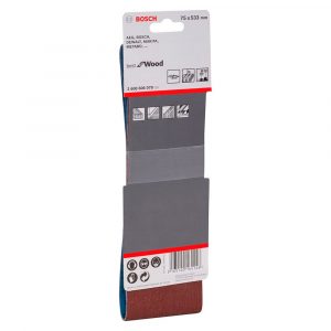 Set Lija de Banda Bosch 3"X21" (Gr.60,80,100) X3U for Wood