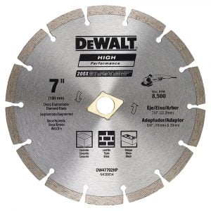 Disco Diamantado Segmentado Dewalt 7" para Concreto