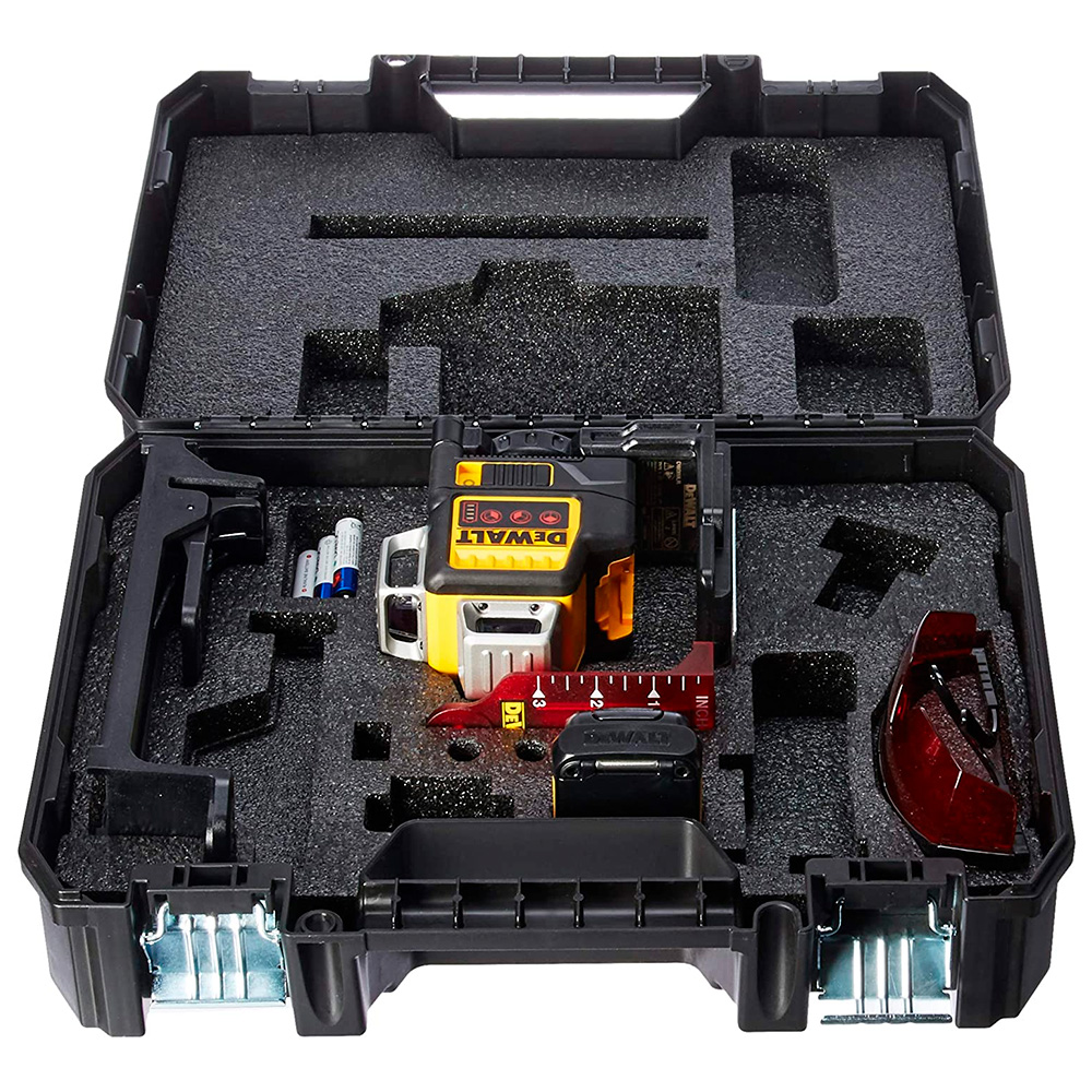 Nivel Láser Autonivelante 360 Grados Verde - 16 Líneas, 2 Baterías, Base Magnética, Mando A Distancia, IP54