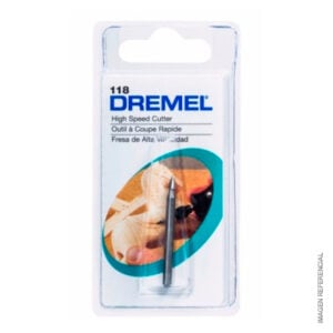 Fresa de Alta Velocidad Cónica 1/8" Dremel 118