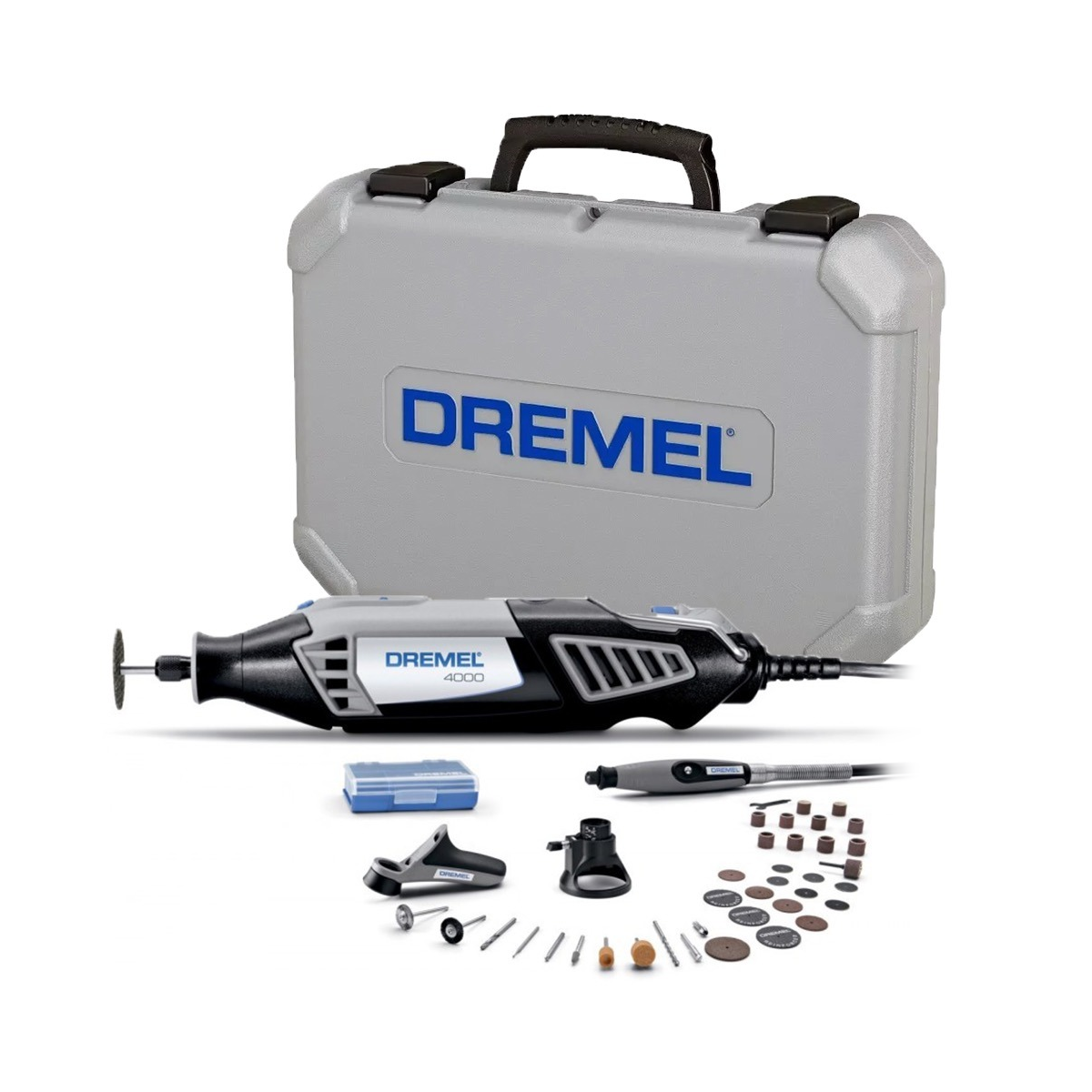 Multipropósito Dremel 4000+ 3 Acoples Y 36 Acc + Maletín - Vultec