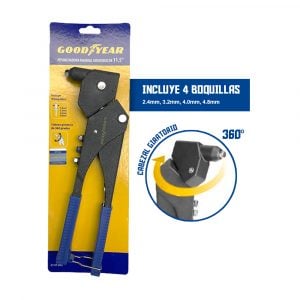 Remachadora Manual Goodyear Aluminio 11.5 " Giratoria 360