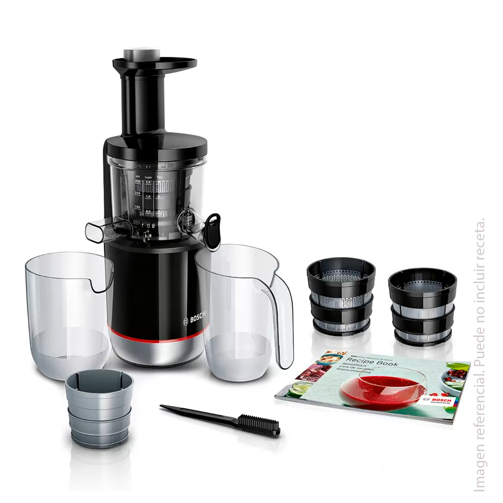 Extractor de Jugos Lento Bosch MESM731M Negro 3 Filtros 150w