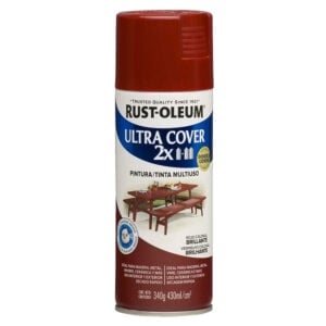 Aerosol Multiusos Ultra Cover 2x Rojo Colonial Brill. 340g