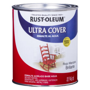 Pintura Ultra Cover Brochable al Agua Rojo Manzana 946ml