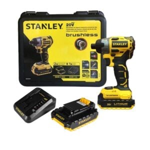 Atornillador Impacto Brushless Stanley SBI20S2K 20V + Maleta
