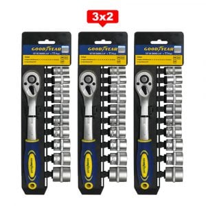 Set de Dados Goodyear 11pcs 3/8" pulgadas CRV 3X2