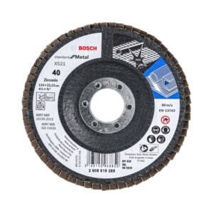 Bosch Disco Flap ECO Inox Metal 115mm Gr40 Curvo Fibra