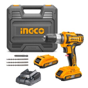 Taladro Percutor Ingco CIDLI20012 3/8" 20V + 2 Bat + Maletín