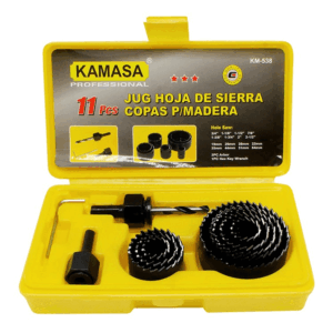 Set Sierra Copas para Madera 11 Pzas 19mm a 64mm Kamasa