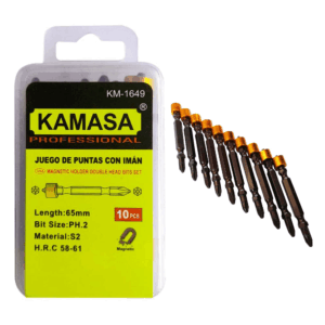 Juego de Puntas con Imán 10 Piezas Kamasa KM1649