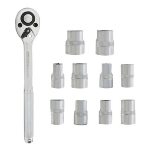 Set Llave Ratchet x1 + Dados 1/2" x10 Kamasa KM839