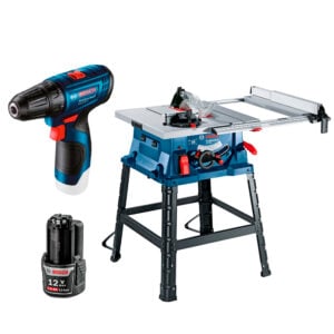 Sierra Mesa Bosch GTS 254 + Taladro atornillador GSR 120-LI