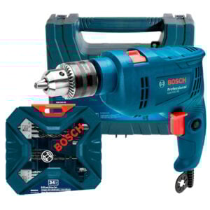 Taladro Percutor Gsb 550 Re Bosch 550W+ X-Line 34 Accesorios