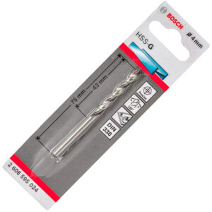 Bosch Broca Metal HSS-G 4.0X 75mm.1U.