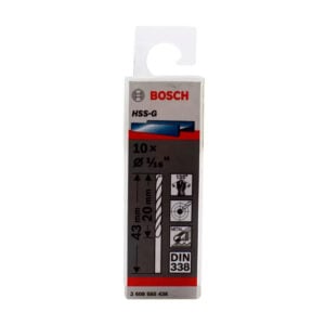 Bosch Broca Metal HSS-G X10U 1.6mm 1/16"