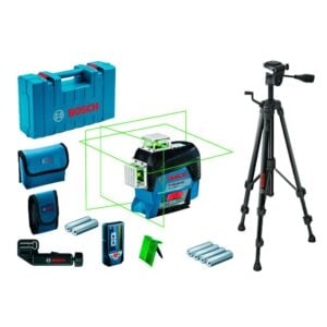 Nivel Laser Verde Bosch GLL 3-80 CG+Receptor+Trípode Bt 150