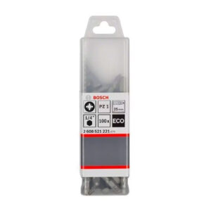 Bosch Punta Pozidriv 1X25mm 100 Unidades Caja Plastica