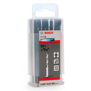 Set 10 Piezas Brocas Hss-R 3/16 Bosch 2607018451