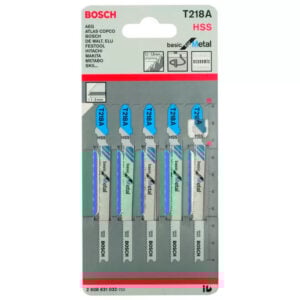 Set de 5 Hojas de Calar Bosch T218A Corte Metal