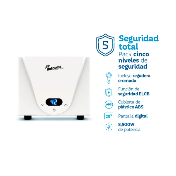 Terma Instantanea Rotoplas Digital Max - Imagen 2
