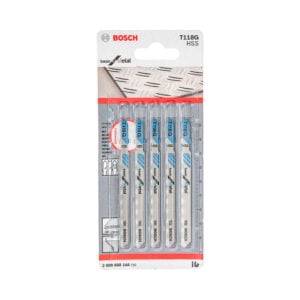 Hojas Sierra Calar Bosch T118Gx5 HSS Recto Fino Básico Metal