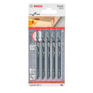 Hojas Sierra Calar Bosch x5 HCS Recto Grueso Básico Madera