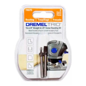 Trio Fresa redonda y recta X2 Dremel TR670
