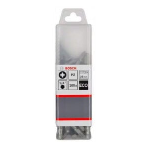 Bosch Punta Pozidriv 3X25mm 100 Unidades Caja Plastica