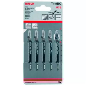 Hoja Sierra Calar Bosch x5 HSS Curvo Fino Básico Madera