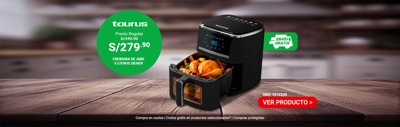 PC 1 - Freidora de aire 5 litros silver Taurus