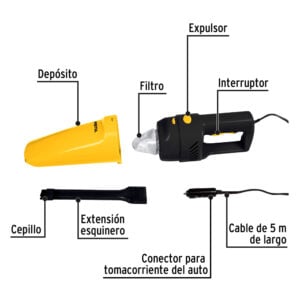 Aspiradora para Auto 12V ASP-12V-P Pretul