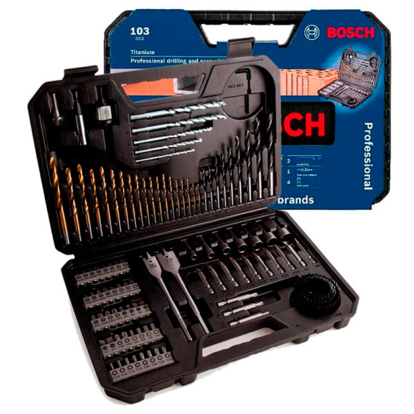 Taladro GSB185 + Llave Impacto GDR18V-200 + Set 103 pz Bosch_1013568_4