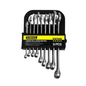 Juego de Llaves Mixta Kamasa 9Pcs 8-17Mm Cr-V KM7626