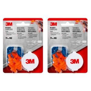 Pack x2 Tapones 3M para los oídos reutilizables 90716H3-DC