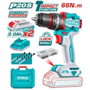 Taladro Percutor Atornillador 1/2 66nm 20v TIDLI20668  Total